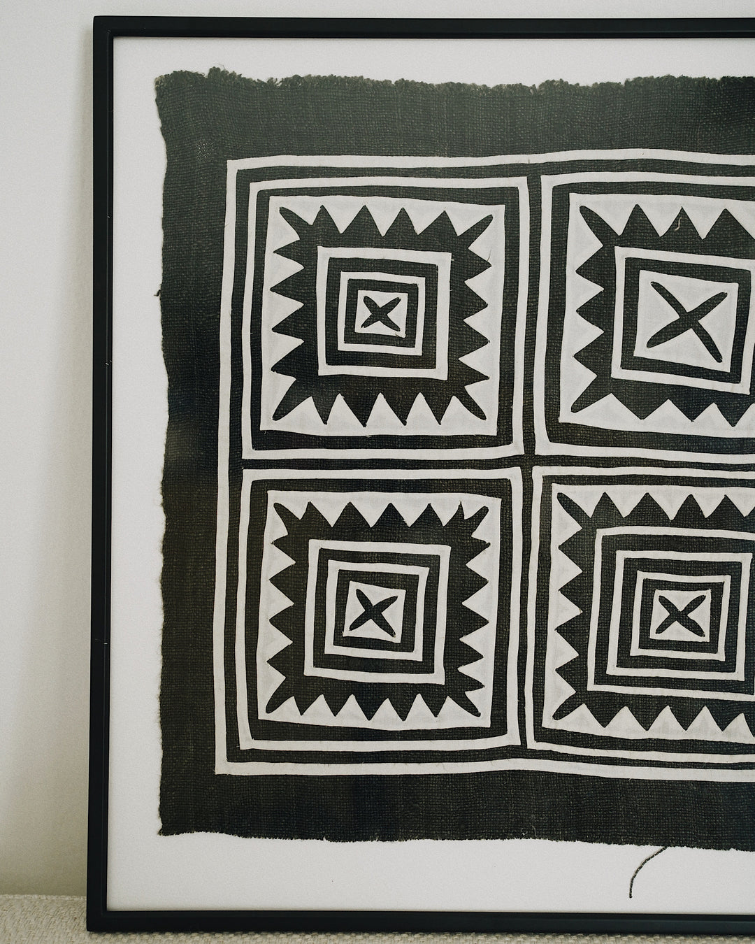 Naya Vintage Hand Embroidered Textile Wall Art By CallaForma - front zoom in