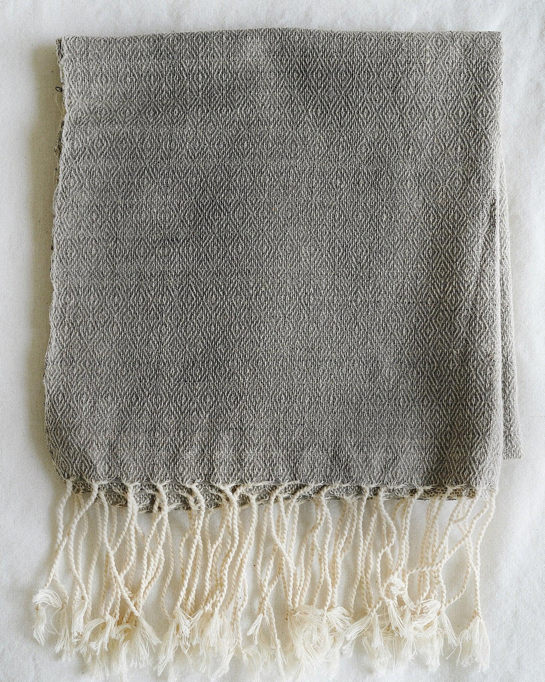 Gray Vintage Marble Handwoven Throw | Olive & Iris