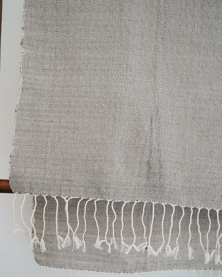 Gray Vintage Marble Handwoven Throw | Olive & Iris