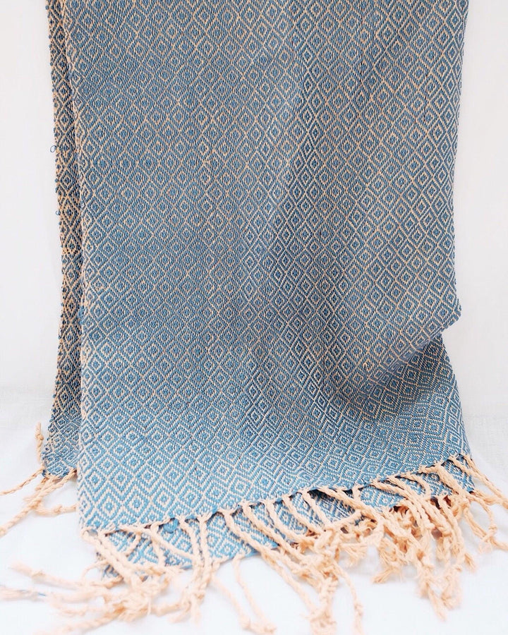 Indigo Hand Woven Throw | Olive & Iris