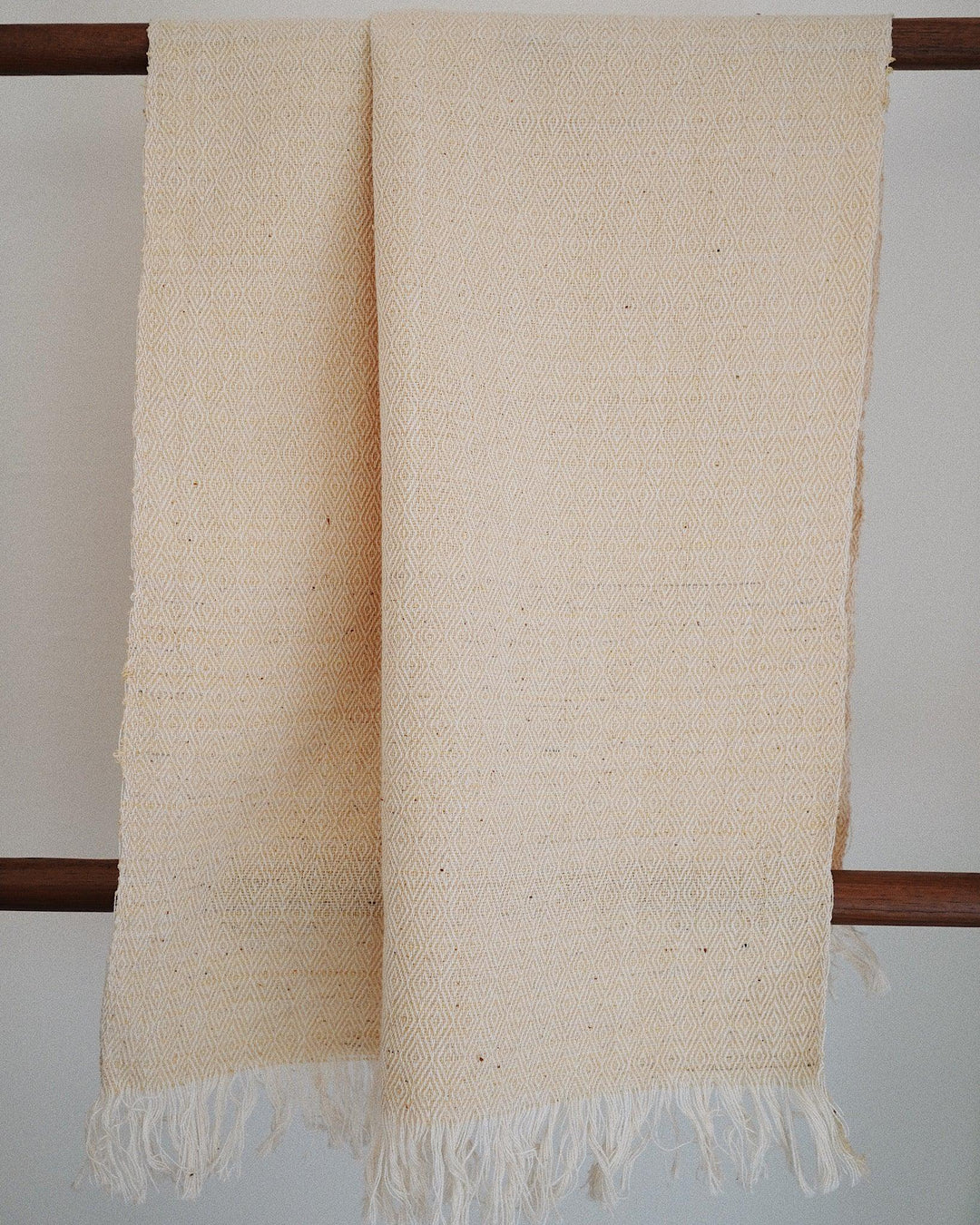Oatmeal Vintage Marble Handwoven Throw | Olive & Iris