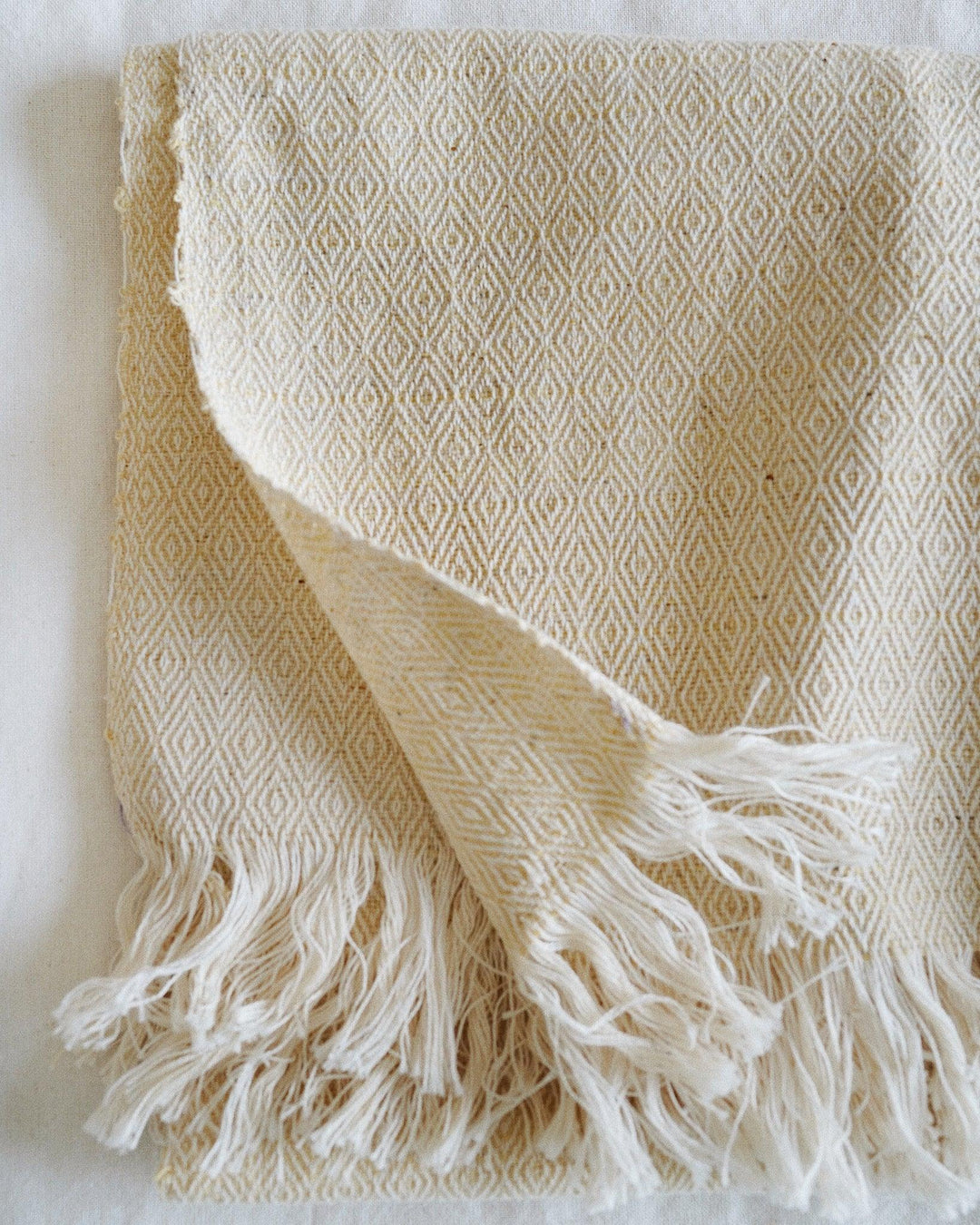 Oatmeal Vintage Marble Handwoven Throw | Olive & Iris