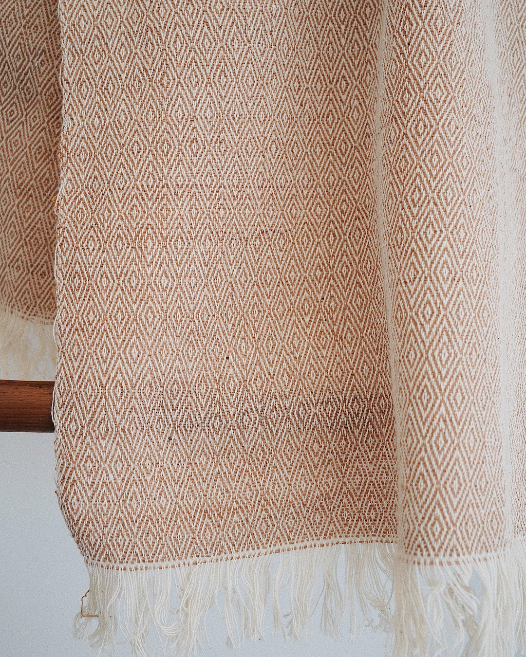 Ochre Marble Handwoven Throw | Olive & Iris