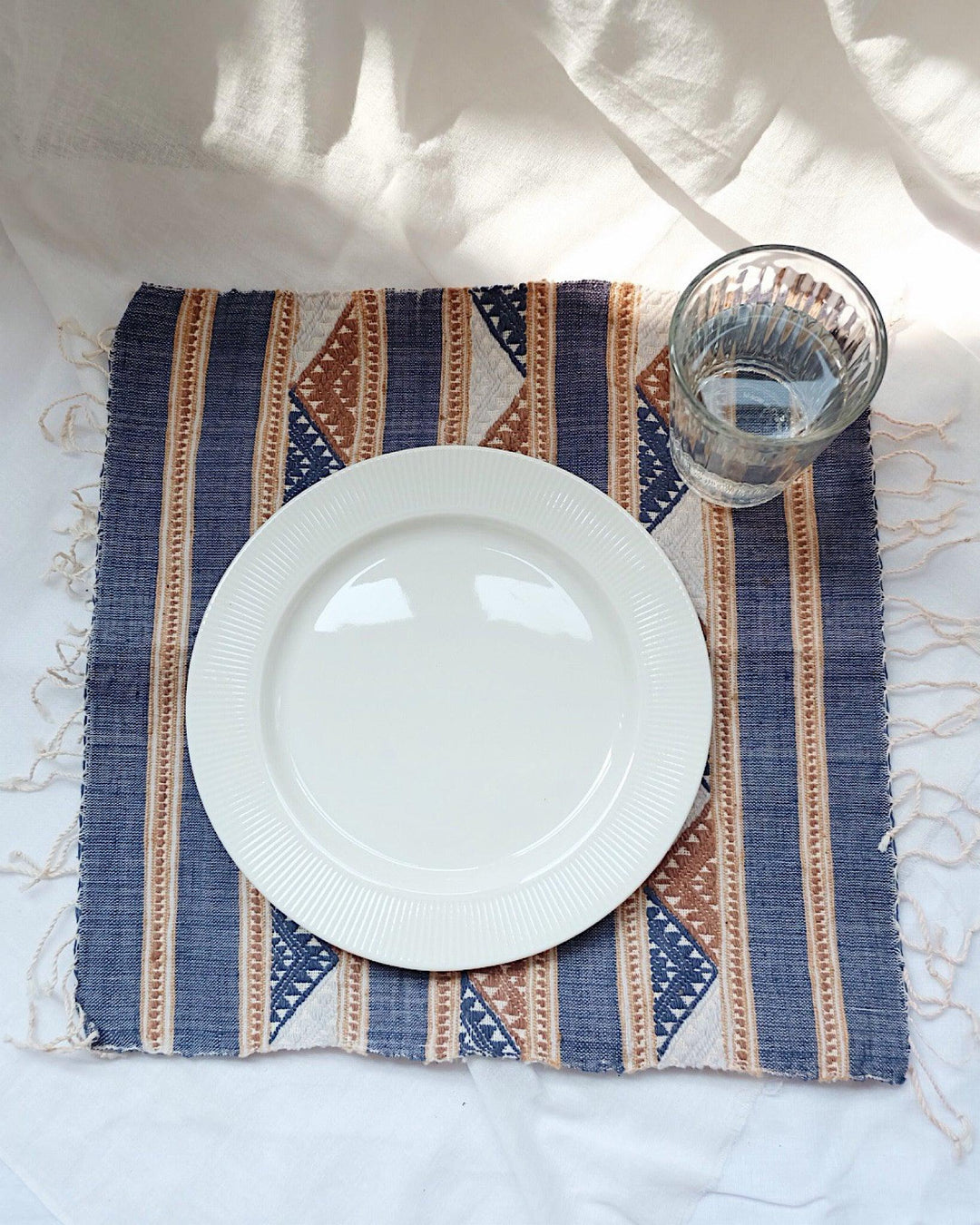 Risa Vintage Handwoven Placemat/Runner oliveandiris