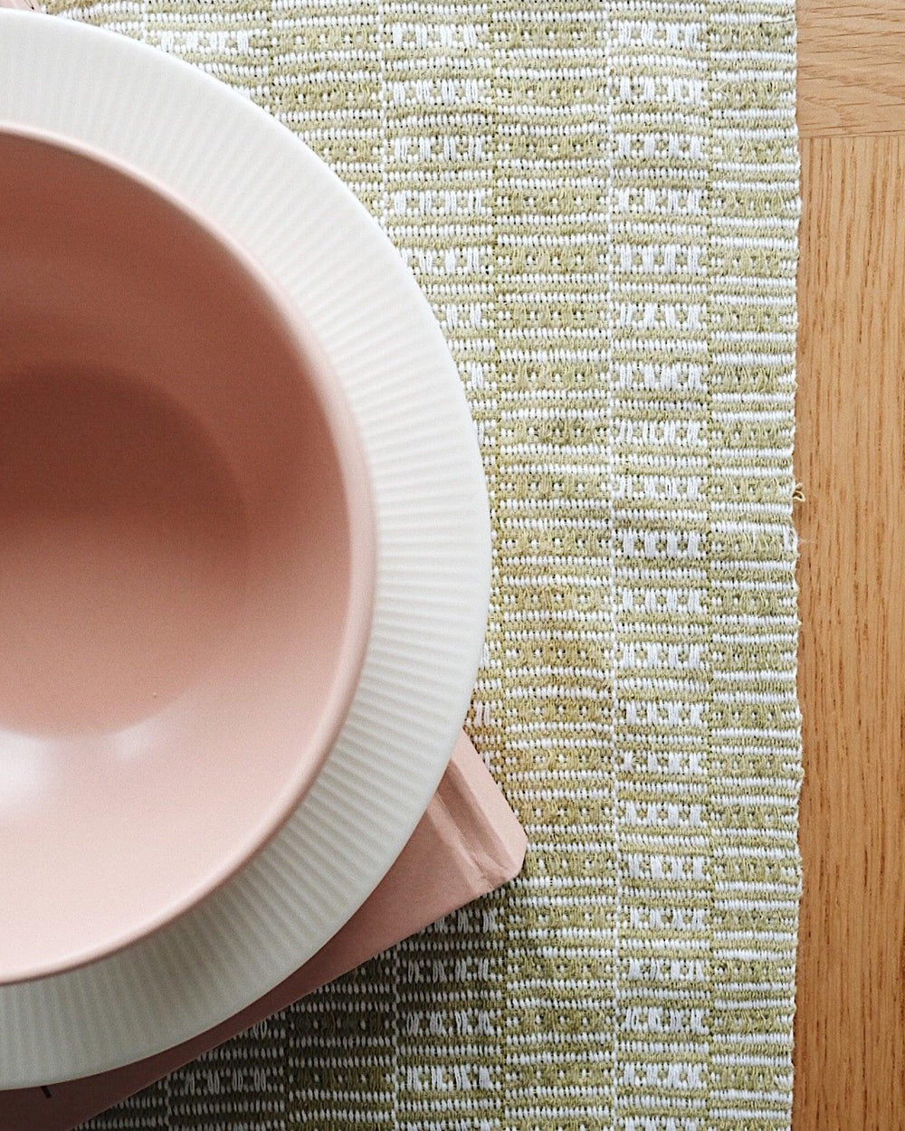 Vintage Hand Woven Table Runner, Throw | Olive & Iris