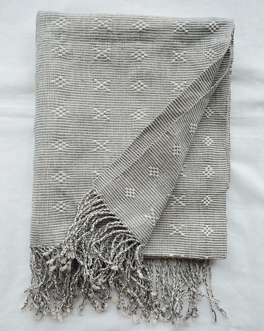 Vintage Hand Woven Table Runner, Throw | Olive & Iris