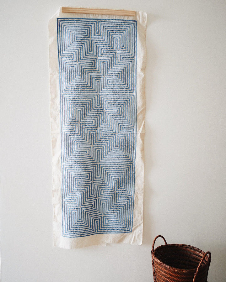 Mazi Vintage Hand Embroidered Tapestry | Olive & Iris