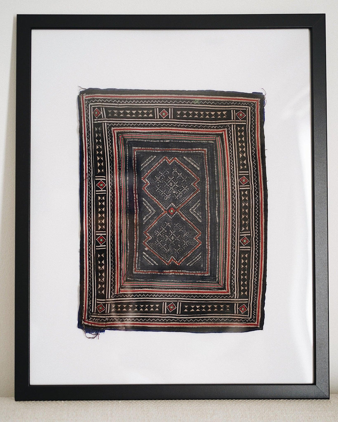 Nhia Hmong Vintage Textile Wall Art | Olive & Iris