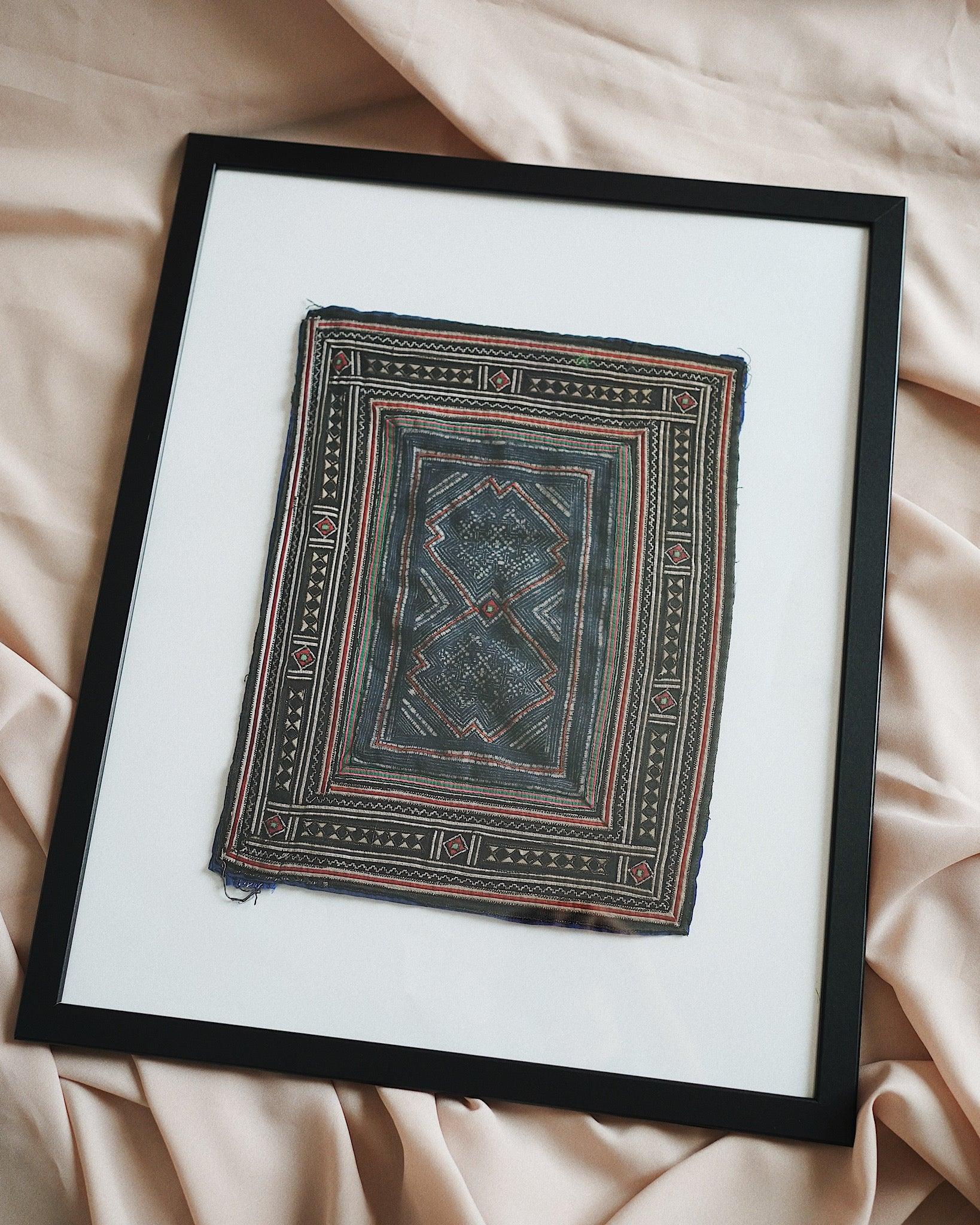 Nhia Hmong Vintage Textile Wall Art | Olive & Iris