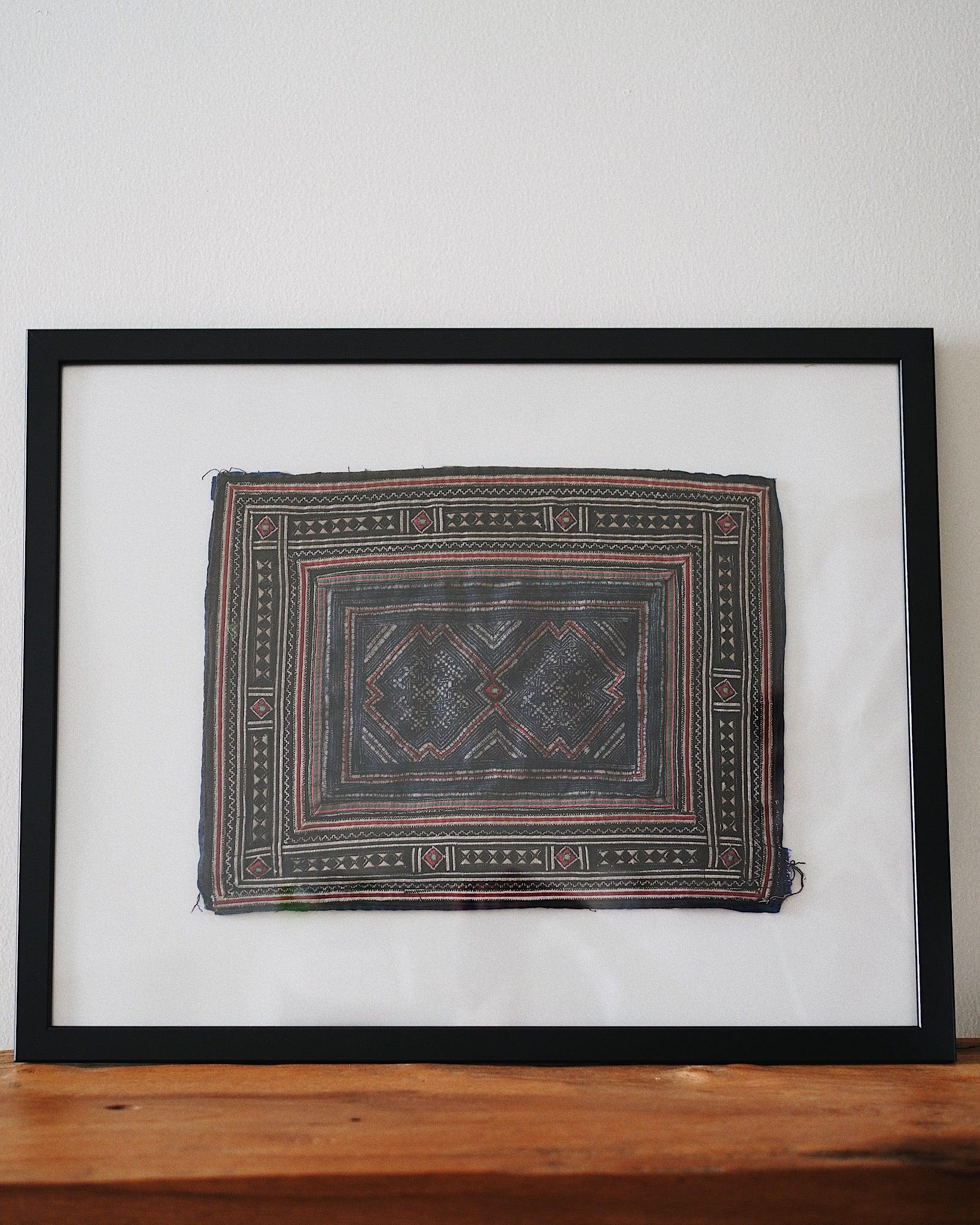 Nhia Hmong Vintage Textile Wall Art | Olive & Iris