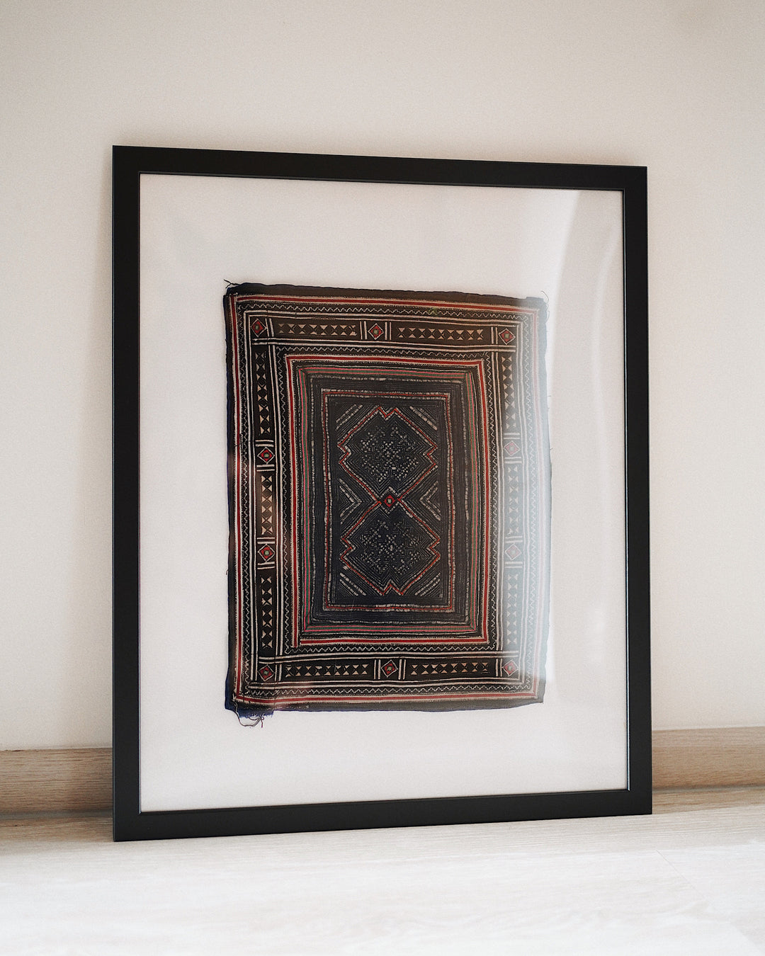 Nhia Hmong Vintage Textile Wall Art | Olive & Iris