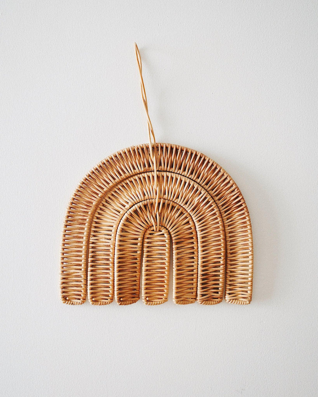 Rainbow Rattan Wall Hanging | Olive & Iris