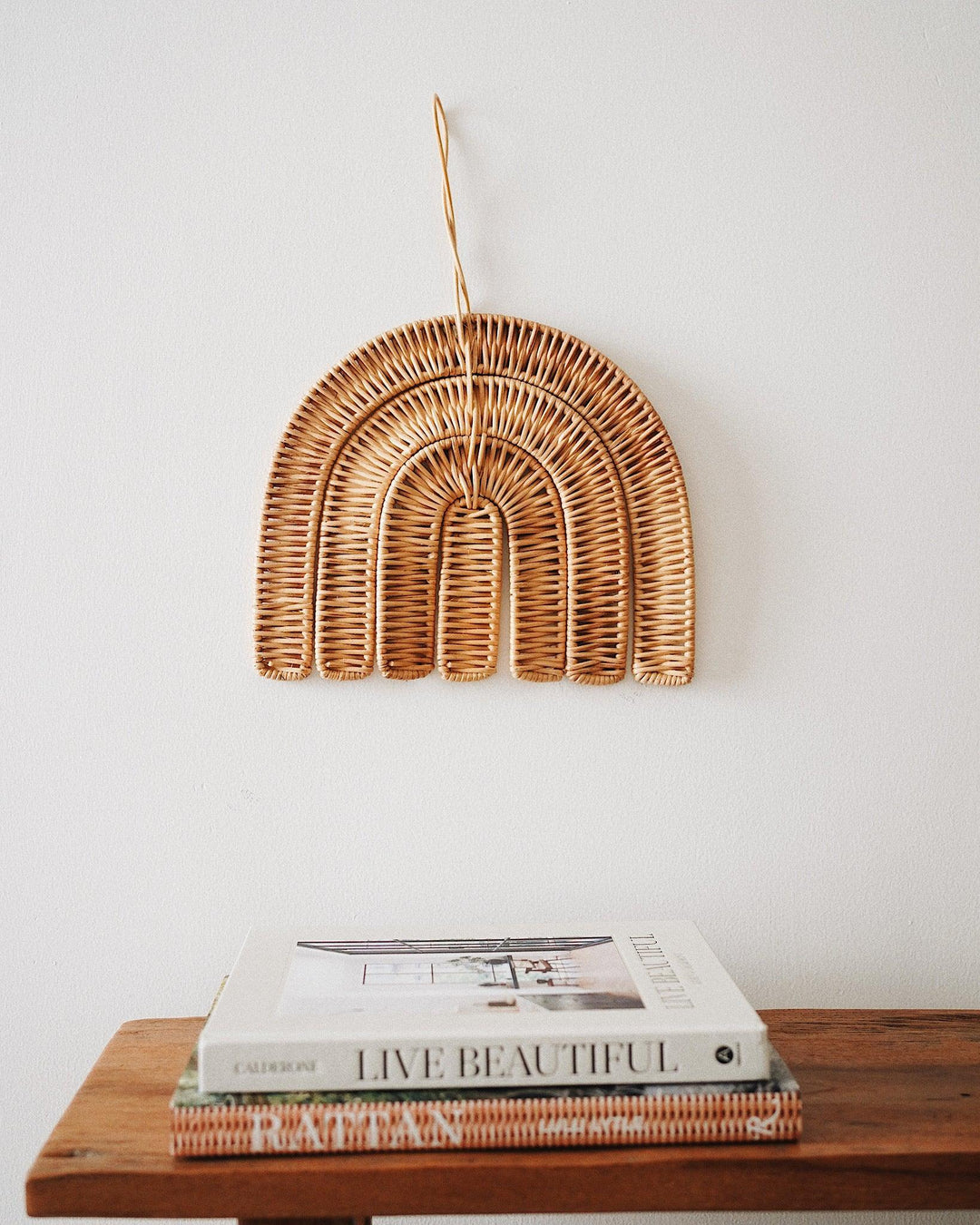 Rainbow Rattan Wall Hanging | Olive & Iris