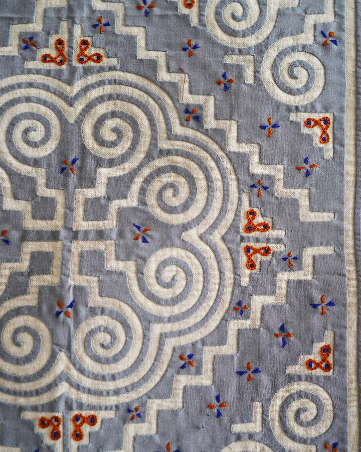 Sana Vintage Hand Embroidered Textile Wall Art | Olive & Iris