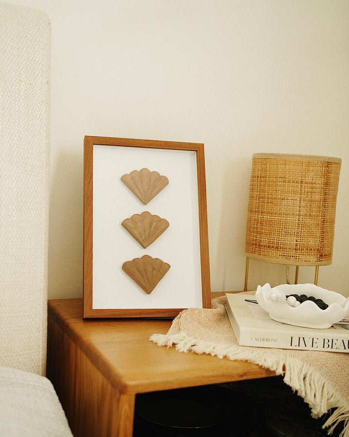 Sea Shell Wooden Wall Art - Framed