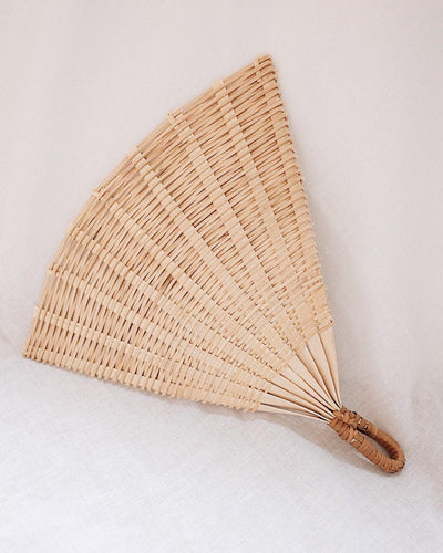 Bamboo Hand Fan | Olive & Iris