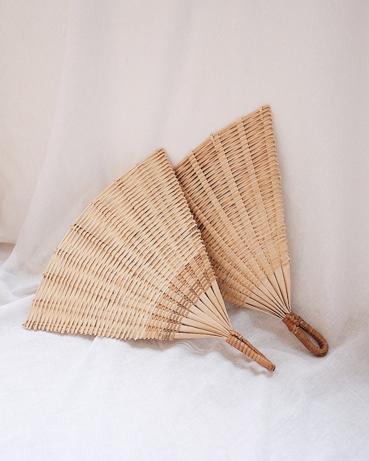 Bamboo Hand Fan | Olive & Iris