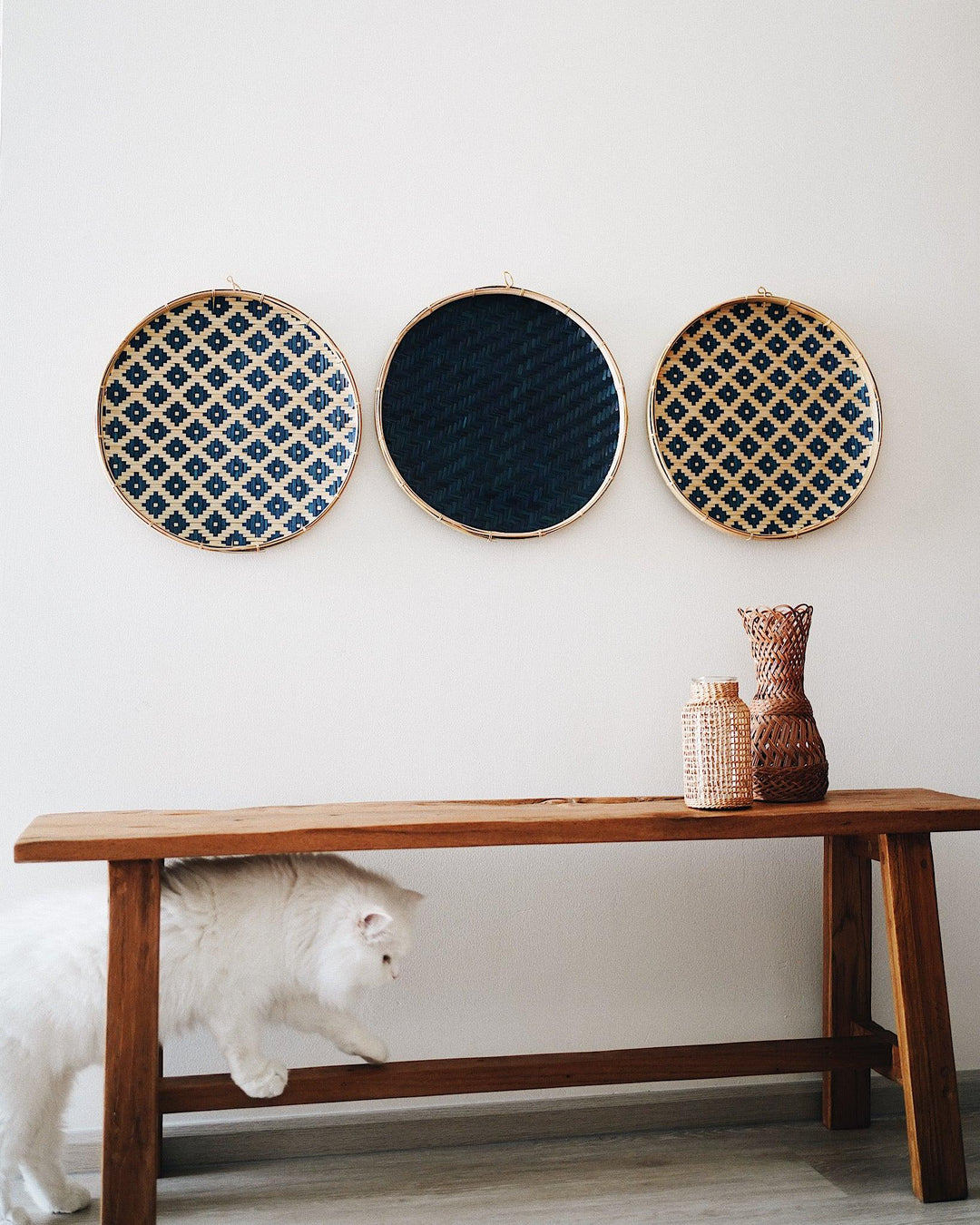 No.32 Basket Wall Hanging Set of 3 | Olive & Iris