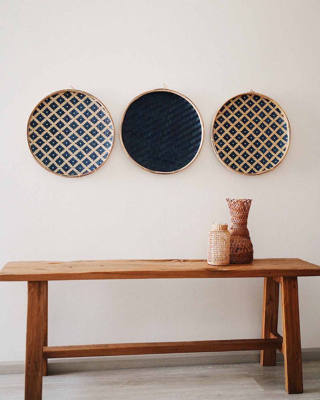 No.32 Basket Wall Hanging Set of 3 | Olive & Iris