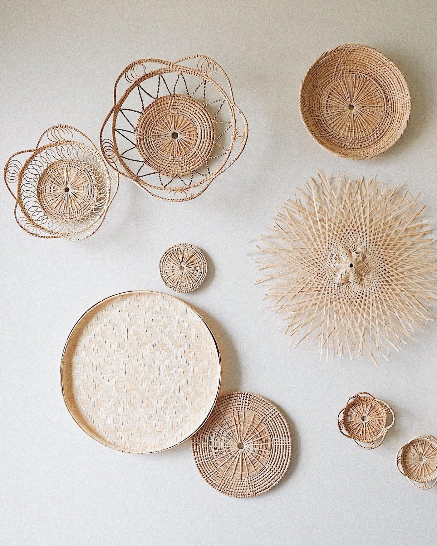 No.19 Basket Wall Hanging Set of 13 | Olive & Iris