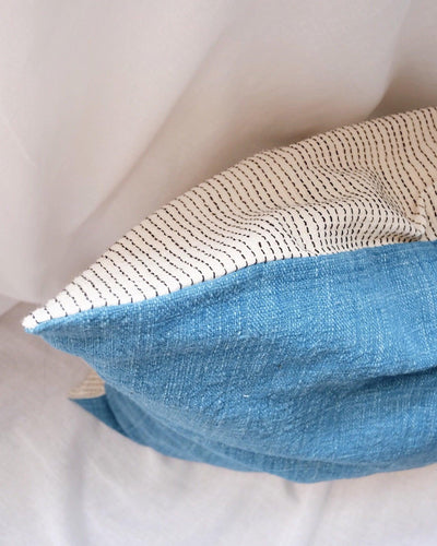 Bea Indigo Handwoven Pillow Cover | Olive & Iris