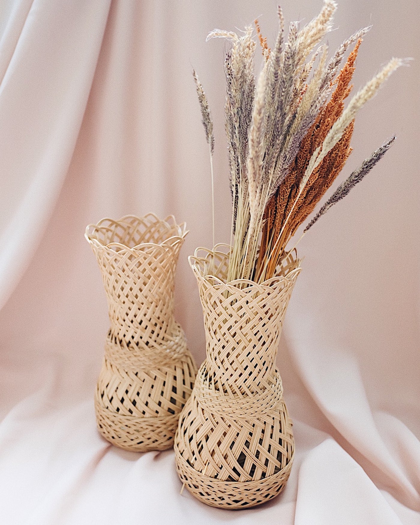 Beam Handwoven Vase | Olive & Iris