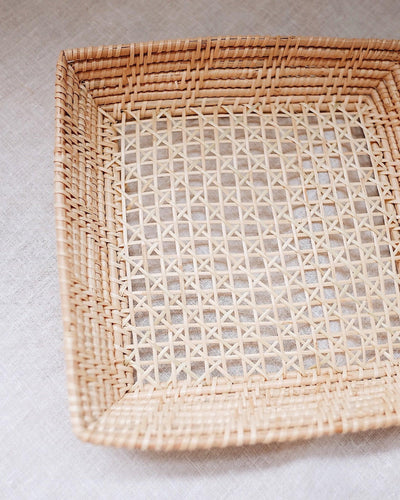 Beth Handwoven Rattan Plate