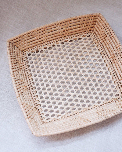 Beth Handwoven Rattan Plate