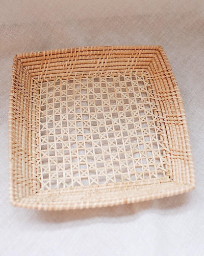 Beth Handwoven Rattan Plate