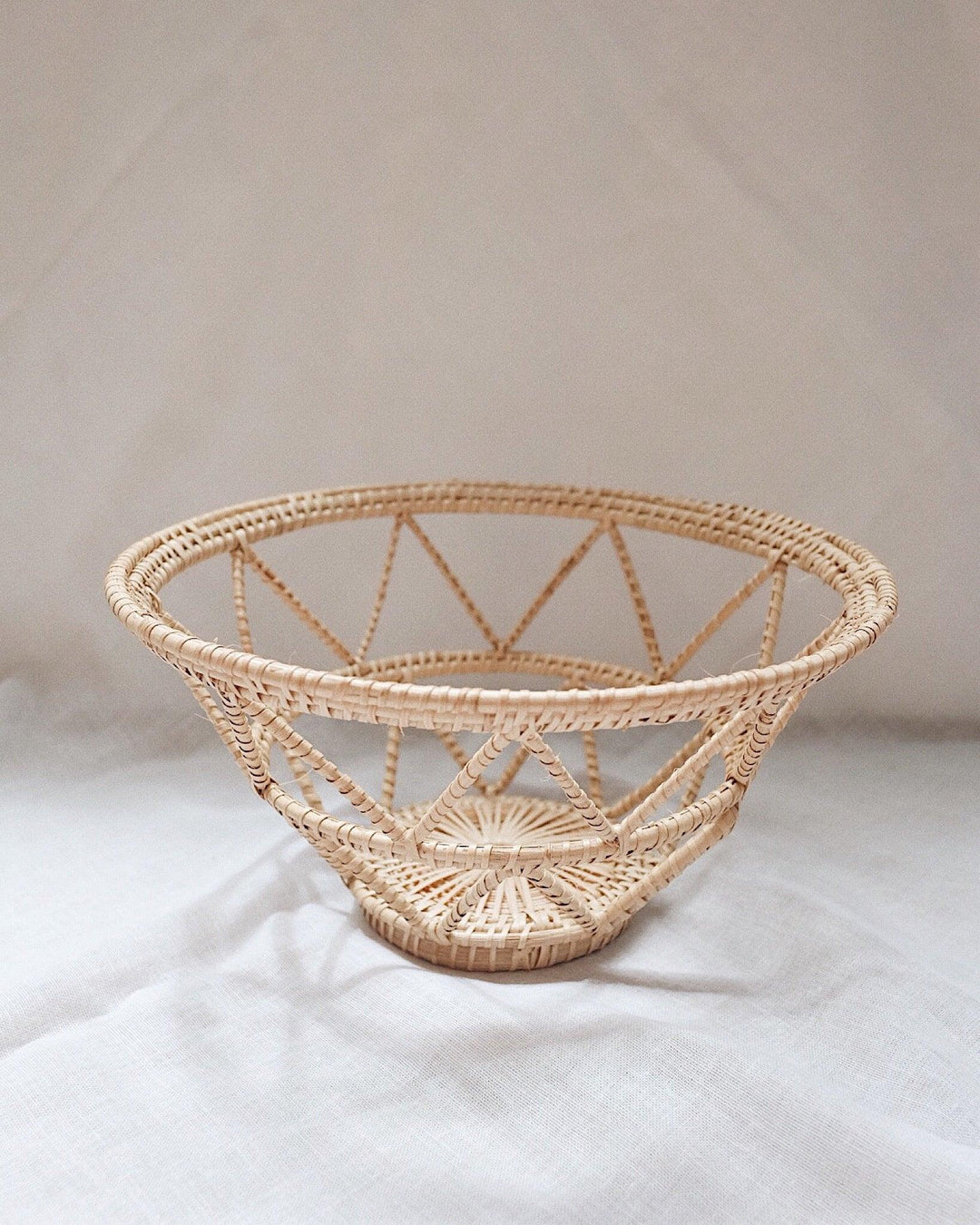 Violette Hand Woven Rattan Basket | Olive & Iris