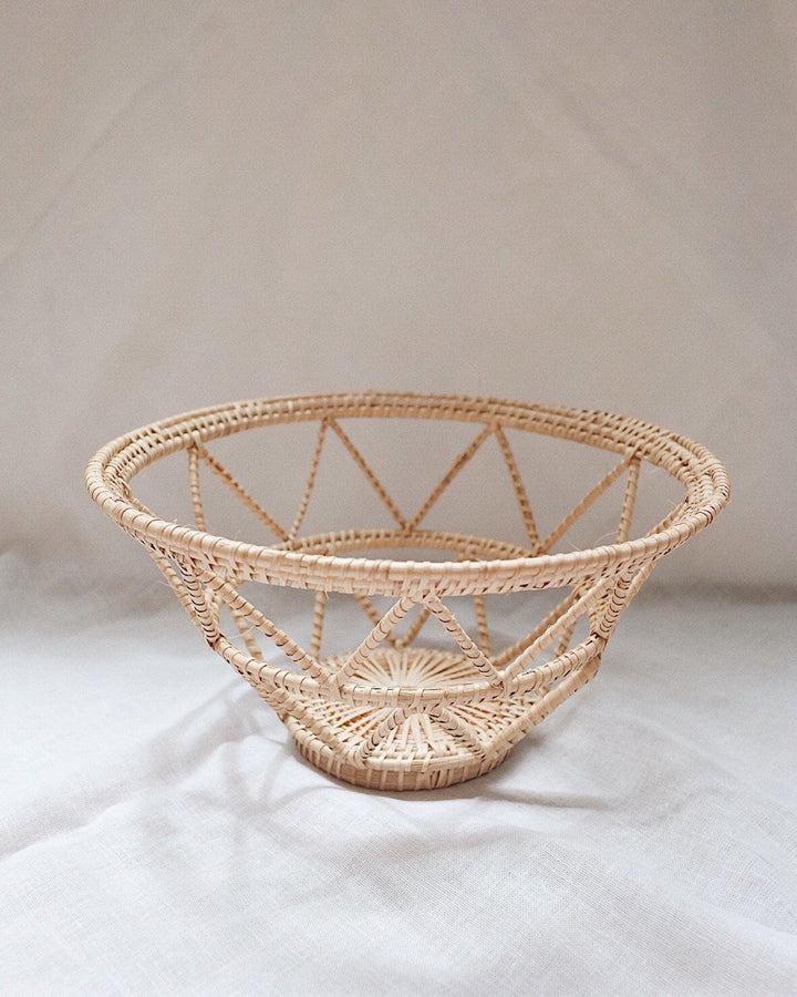 Violette Hand Woven Rattan Basket | Olive & Iris