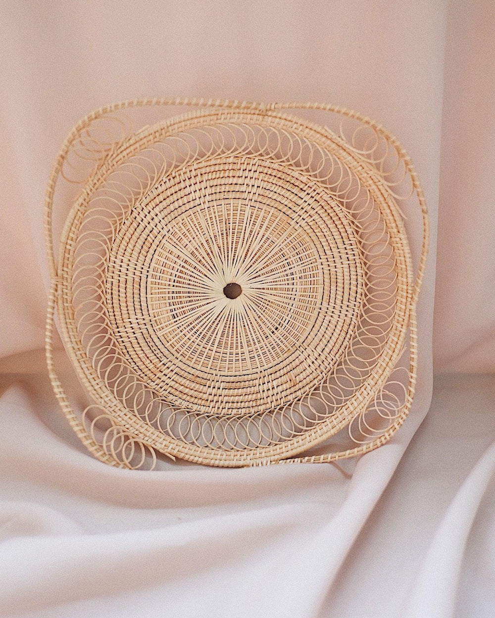 Clover Rattan Woven Basket | Olive & Iris 