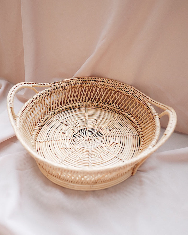 Cosmos Rattan Woven Basket | Olive & Iris