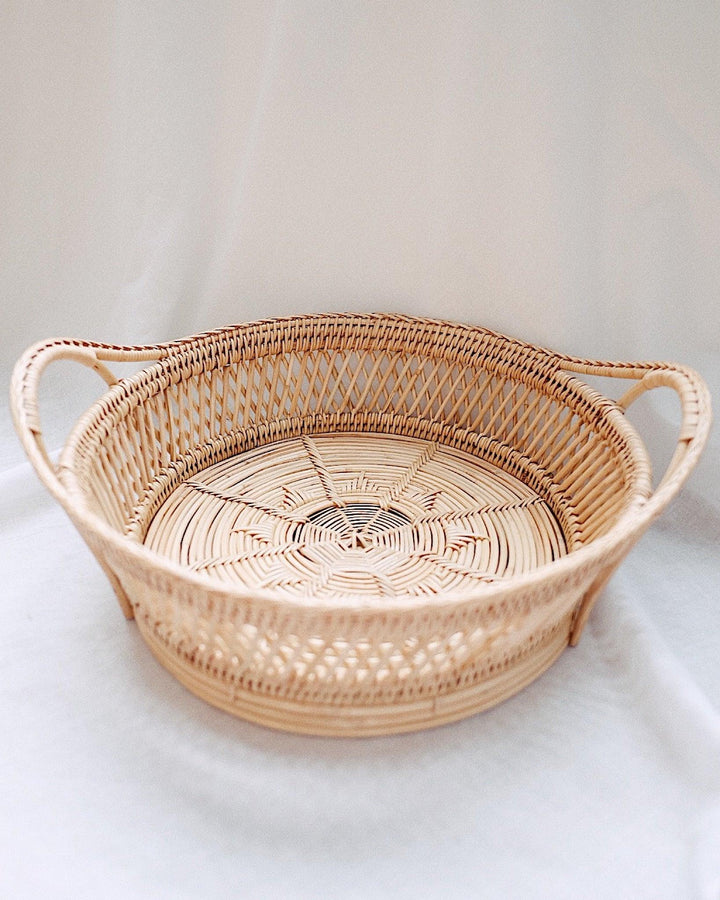 Cosmos Rattan Woven Basket | Olive & Iris