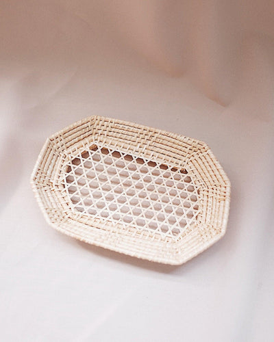 Dianella Petite Handwoven Rattan Tray | Olive & Iris 