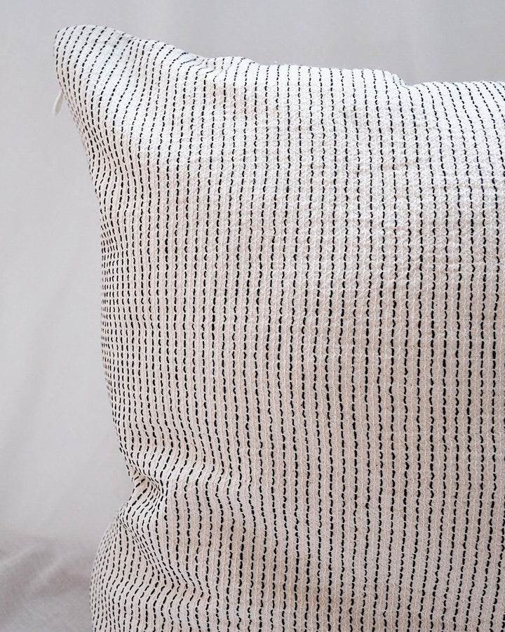 Dots & Stripes Pillow Cover | Olive & Iris