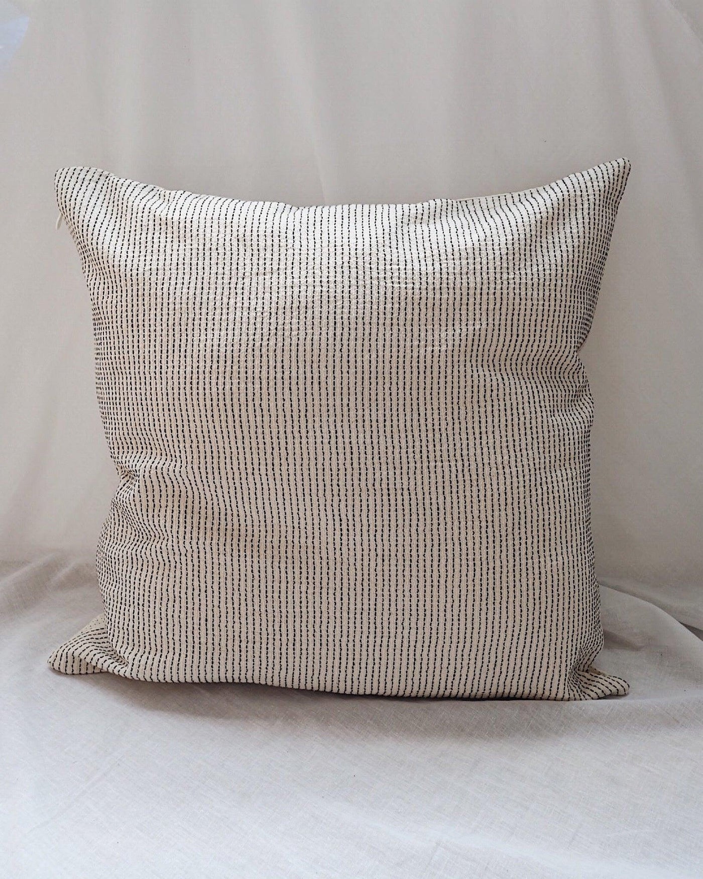 Dots & Stripes Pillow Cover | Olive & Iris
