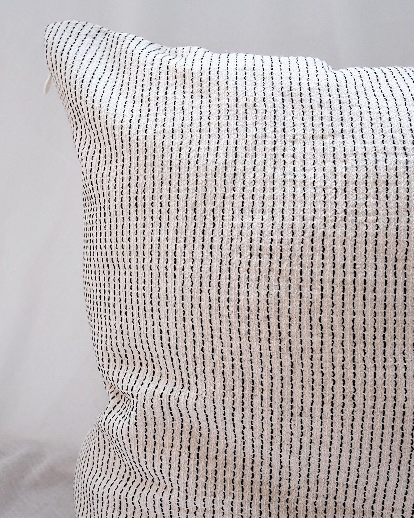 Dots & Stripes Pillow Cover | Olive & Iris