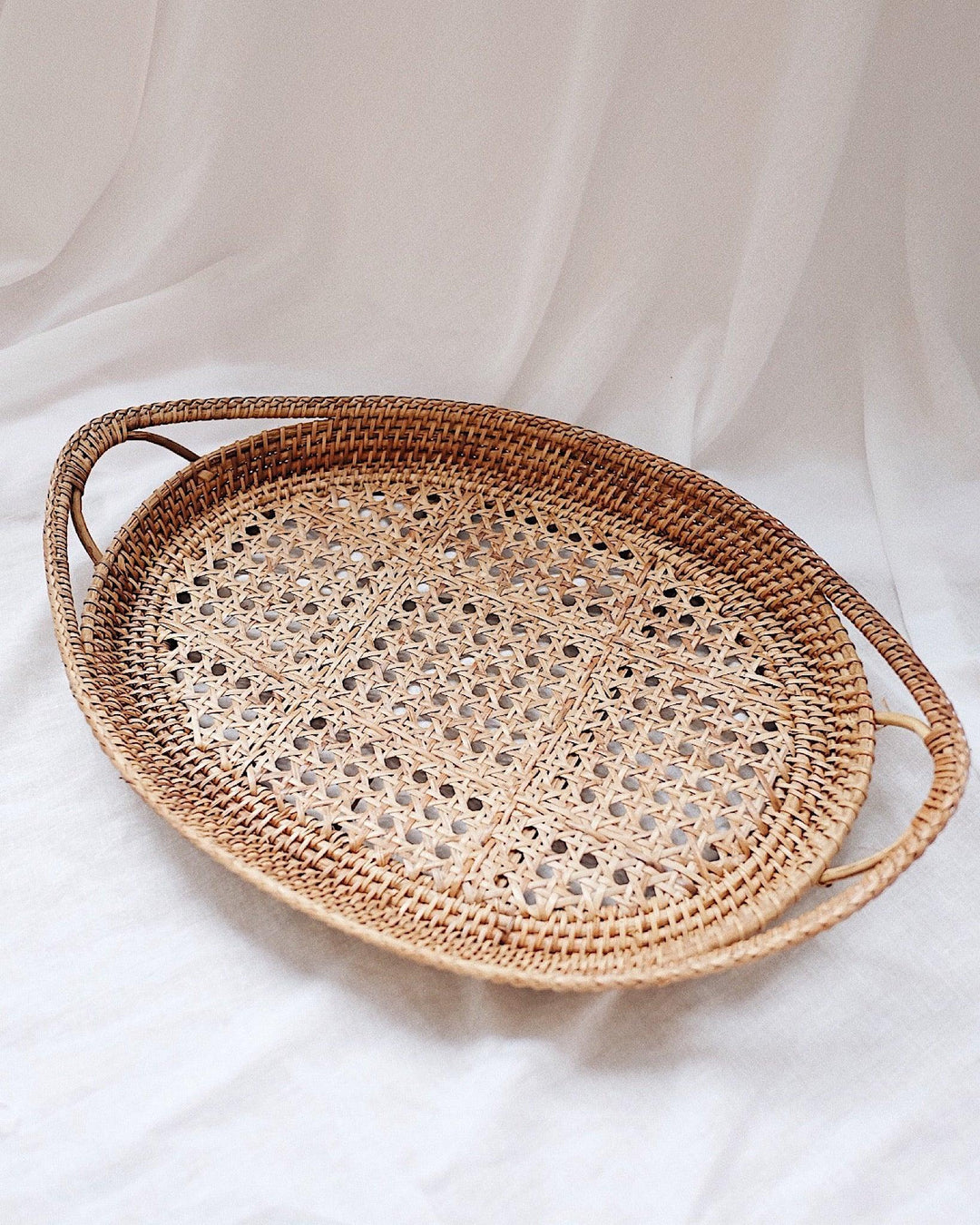 Fern Handwoven Rattan Tray | Olive & Iris