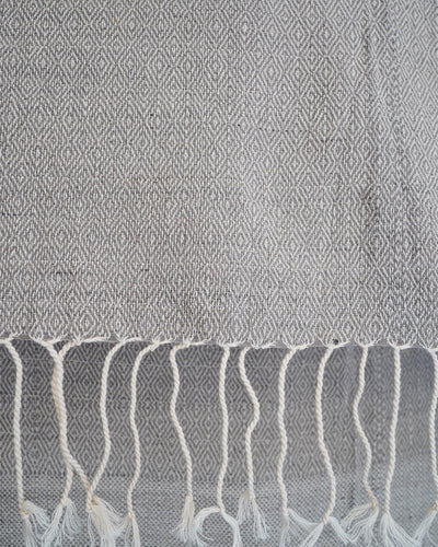 Gray Vintage Marble Handwoven Throw | Olive & Iris