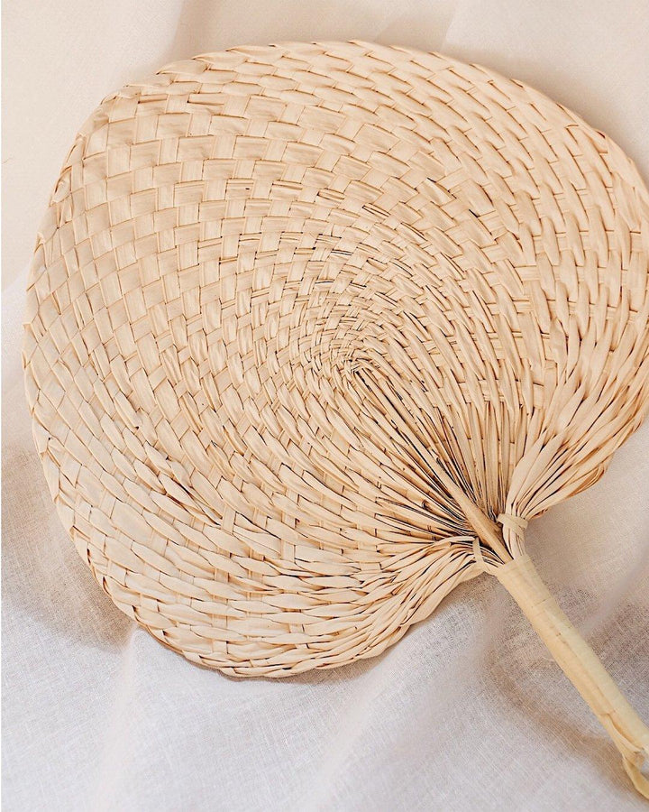 Palm Leaf Hand Fan | Olive & Iris