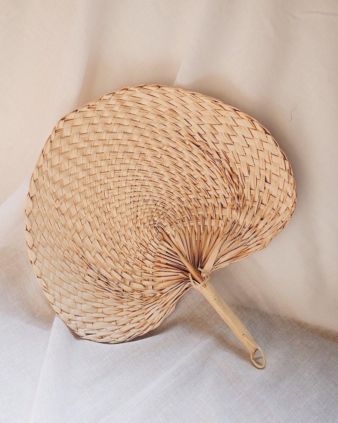 Palm Leaf Hand Fan | Olive & Iris