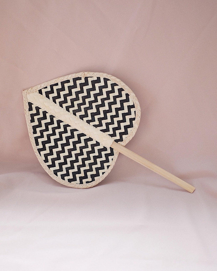 Heart Straw Hand Fan No.3