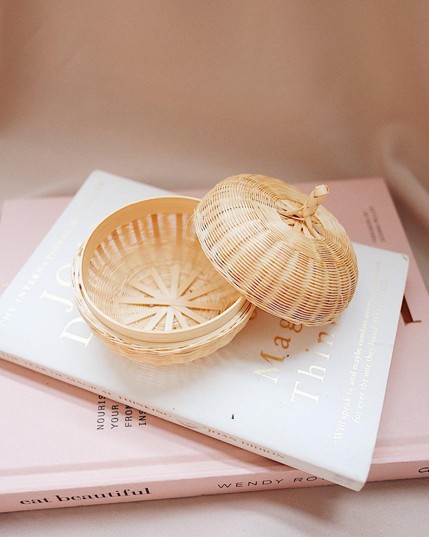 Holly Bamboo Storage Box with Lid | Olive & Iris