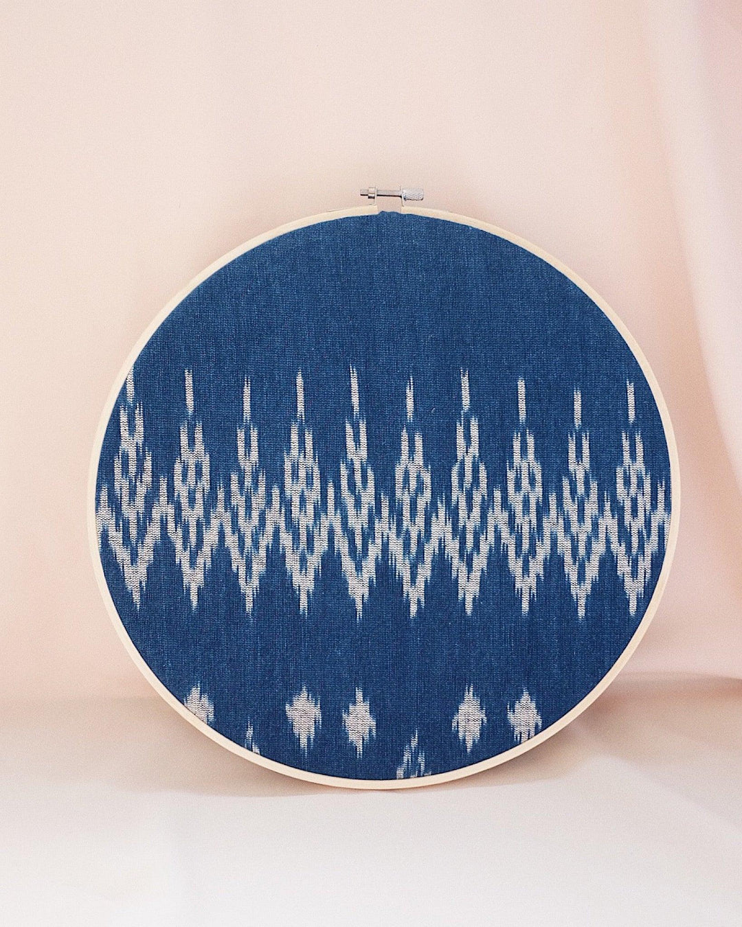 Indigo Hand Woven Textile Wall Art - Olive & Iris