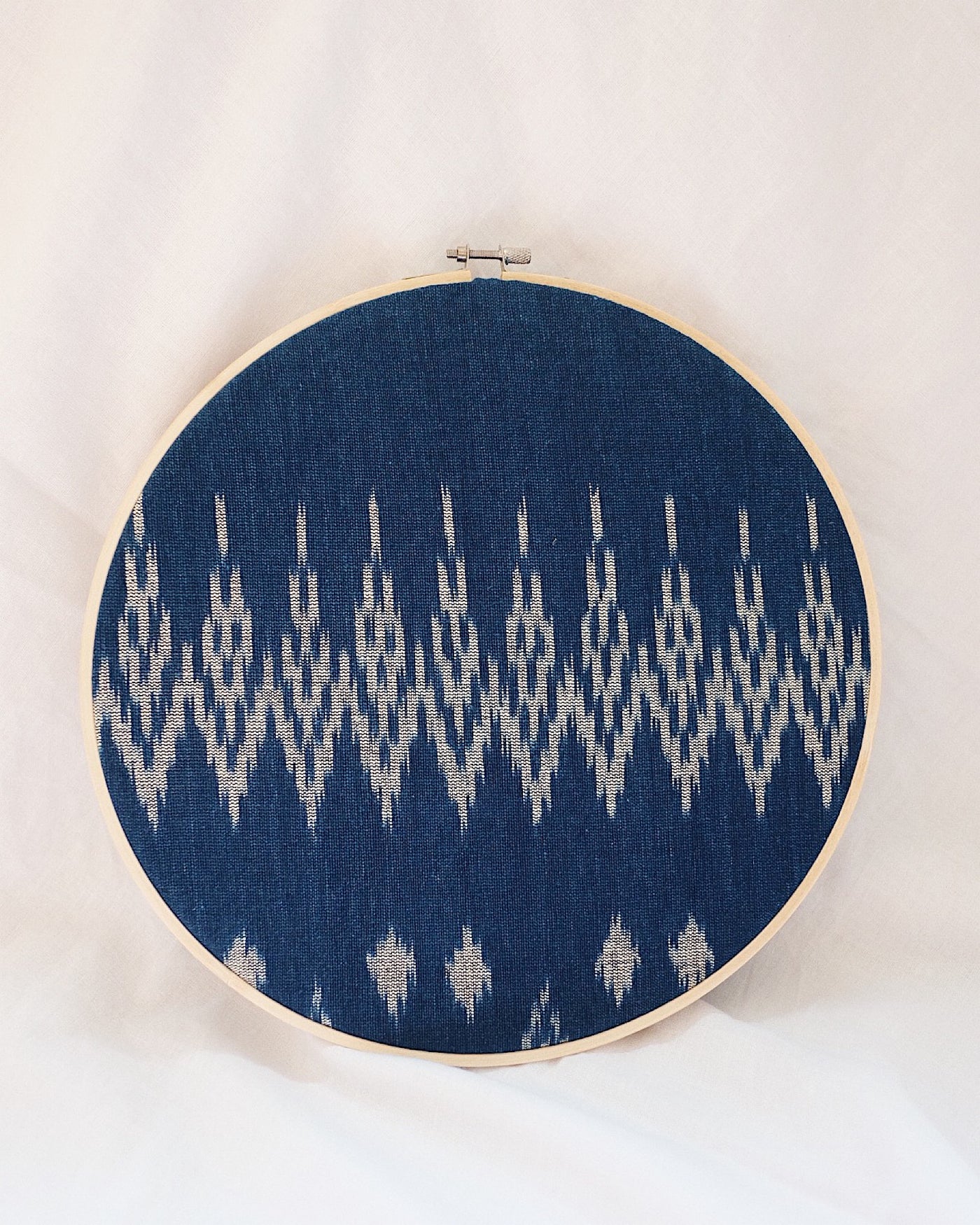 Indigo Hand Woven Textile Wall Art - Olive & Iris