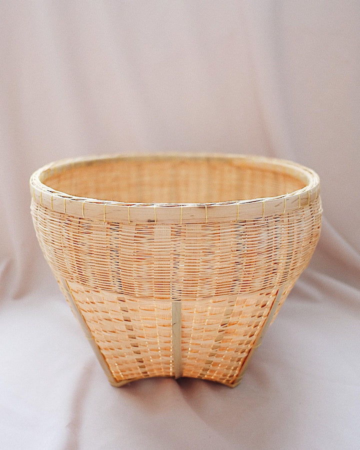 Jacinta Bamboo Storage Basket - Medium | Olive & Iris