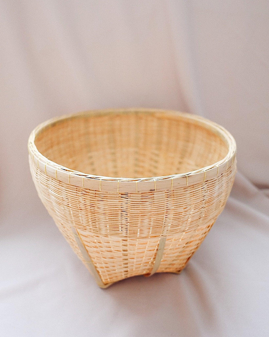 Jacinta Bamboo Storage Basket - Medium | Olive & Iris