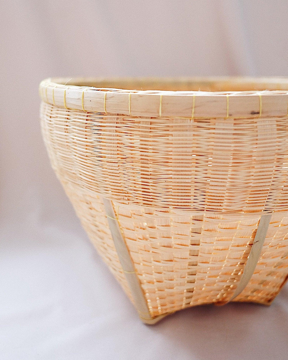 Jacinta Bamboo Storage Basket - Medium | Olive & Iris