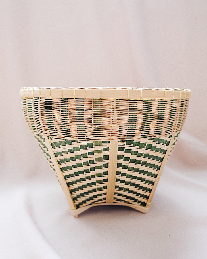 Jacinta Bamboo Storage Basket - Small | Olive & Iris